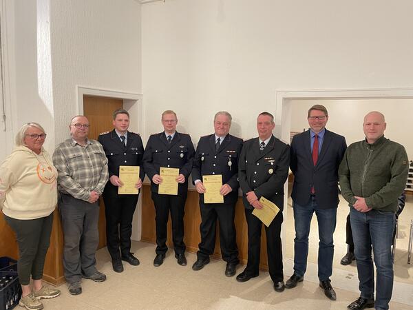 Ernennungen und Entlassungen bei den Ortswehren in der Samtgemeinde Sickte