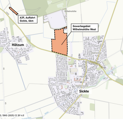Bild vergrößern: Gewerbegebiet Sickte